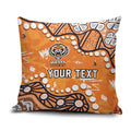 Personalized Wests Tigers Pillow Cover Aboriginal Pattern with Graffiti Style Design