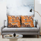 Personalized Wests Tigers Pillow Cover Aboriginal Pattern with Graffiti Style Design