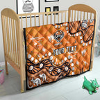 Personalized Wests Tigers Quilt Aboriginal Pattern with Graffiti Style Design