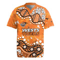 Personalized Wests Tigers Rugby Jersey Aboriginal Pattern with Graffiti Style Design