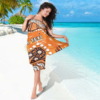 Personalized Wests Tigers Sarong Aboriginal Pattern with Graffiti Style Design