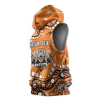 Personalized Wests Tigers Sleeveless Hoodie Aboriginal Pattern with Graffiti Style Design