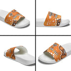 Personalized Wests Tigers Slide Sandals Aboriginal Pattern with Graffiti Style Design