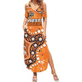 Personalized Wests Tigers Summer Maxi Dress Aboriginal Pattern with Graffiti Style Design