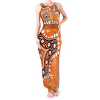 Personalized Wests Tigers Tank Maxi Dress Aboriginal Pattern with Graffiti Style Design