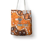 Personalized Wests Tigers Tote Bag Aboriginal Pattern with Graffiti Style Design