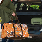 Personalized Wests Tigers Travel Bag Aboriginal Pattern with Graffiti Style Design