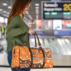 Personalized Wests Tigers Travel Bag Aboriginal Pattern with Graffiti Style Design