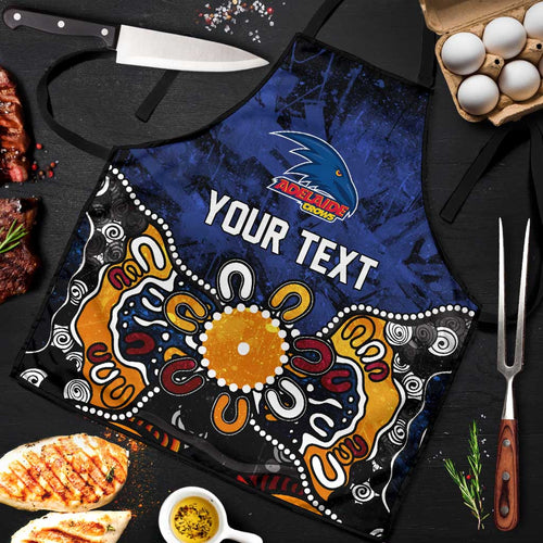 Personalized Adelaide Crows Apron Aboriginal Dot Painting Graffiti Style