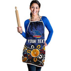 Personalized Adelaide Crows Apron Aboriginal Dot Painting Graffiti Style