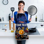 Personalized Adelaide Crows Apron Aboriginal Dot Painting Graffiti Style