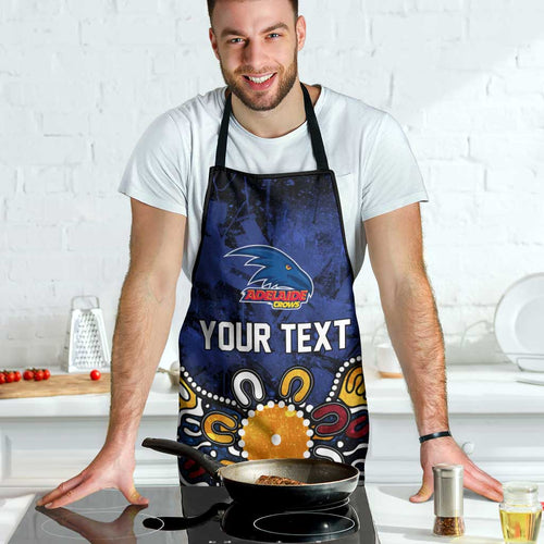 Personalized Adelaide Crows Apron Aboriginal Dot Painting Graffiti Style
