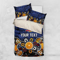 Personalized Adelaide Crows Bedding Set Aboriginal Dot Painting Graffiti Style