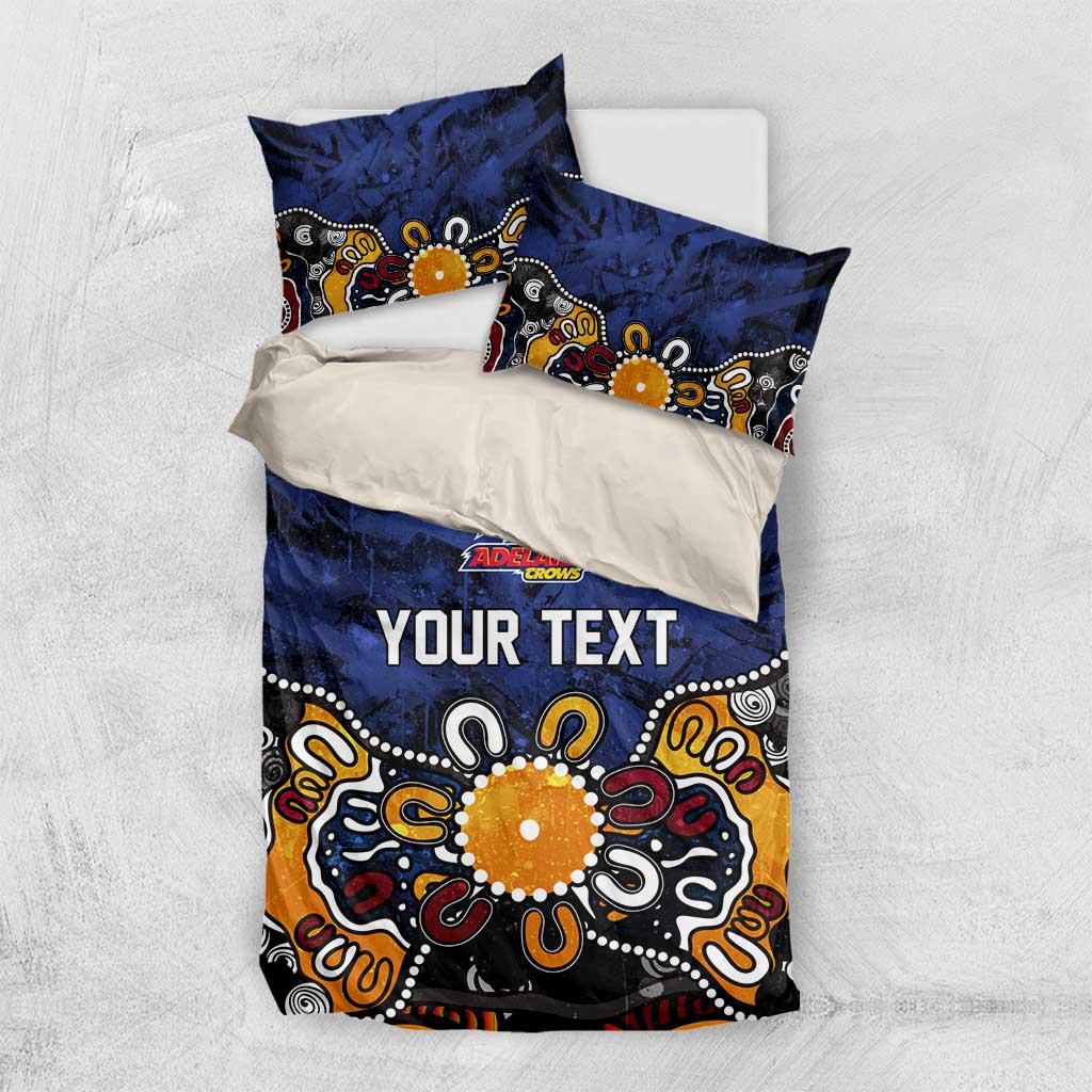Personalized Adelaide Crows Bedding Set Aboriginal Dot Painting Graffiti Style