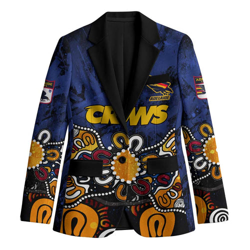 Personalized Adelaide Crows Blazer Aboriginal Dot Painting Graffiti Style