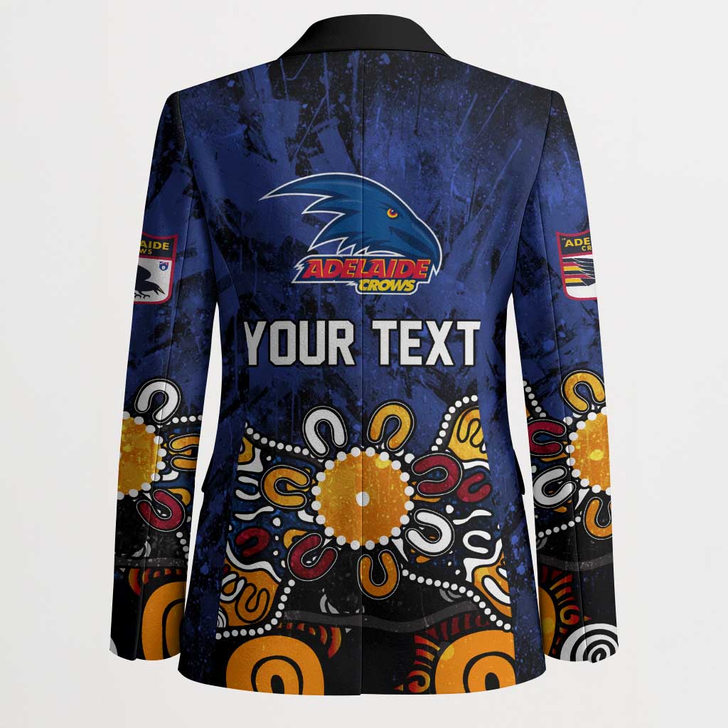 Personalized Adelaide Crows Blazer Aboriginal Dot Painting Graffiti Style