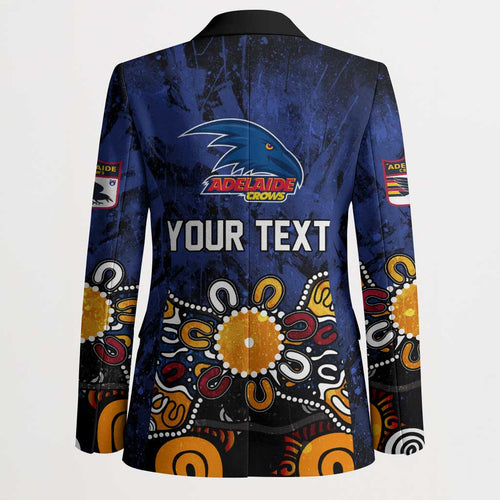 Personalized Adelaide Crows Blazer Aboriginal Dot Painting Graffiti Style