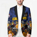 Personalized Adelaide Crows Blazer Aboriginal Dot Painting Graffiti Style