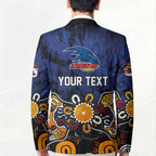 Personalized Adelaide Crows Blazer Aboriginal Dot Painting Graffiti Style