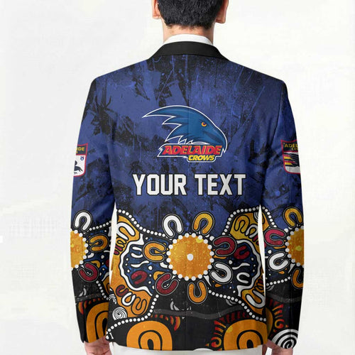 Personalized Adelaide Crows Blazer Aboriginal Dot Painting Graffiti Style