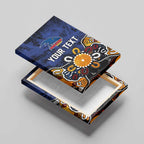 Personalized Adelaide Crows Canvas Wall Art Aboriginal Dot Painting Graffiti Style