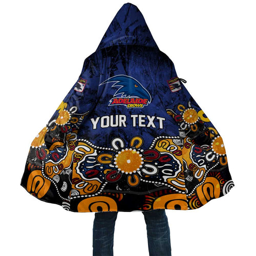 Personalized Adelaide Crows Cloak Aboriginal Dot Painting Graffiti Style