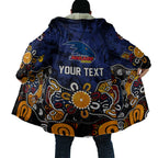Personalized Adelaide Crows Cloak Aboriginal Dot Painting Graffiti Style
