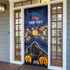 Personalized Adelaide Crows Door Cover Aboriginal Dot Painting Graffiti Style