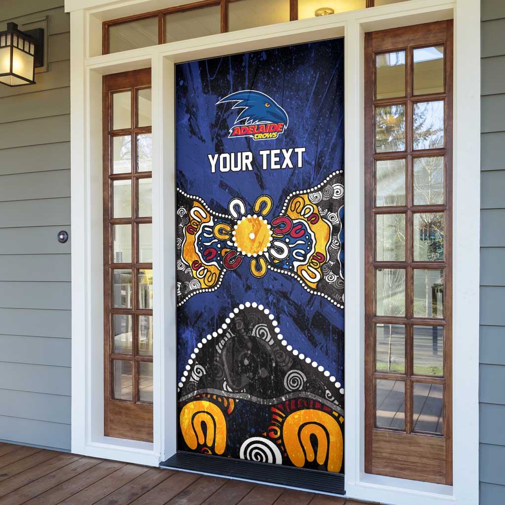 Personalized Adelaide Crows Door Cover Aboriginal Dot Painting Graffiti Style