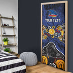 Personalized Adelaide Crows Door Cover Aboriginal Dot Painting Graffiti Style