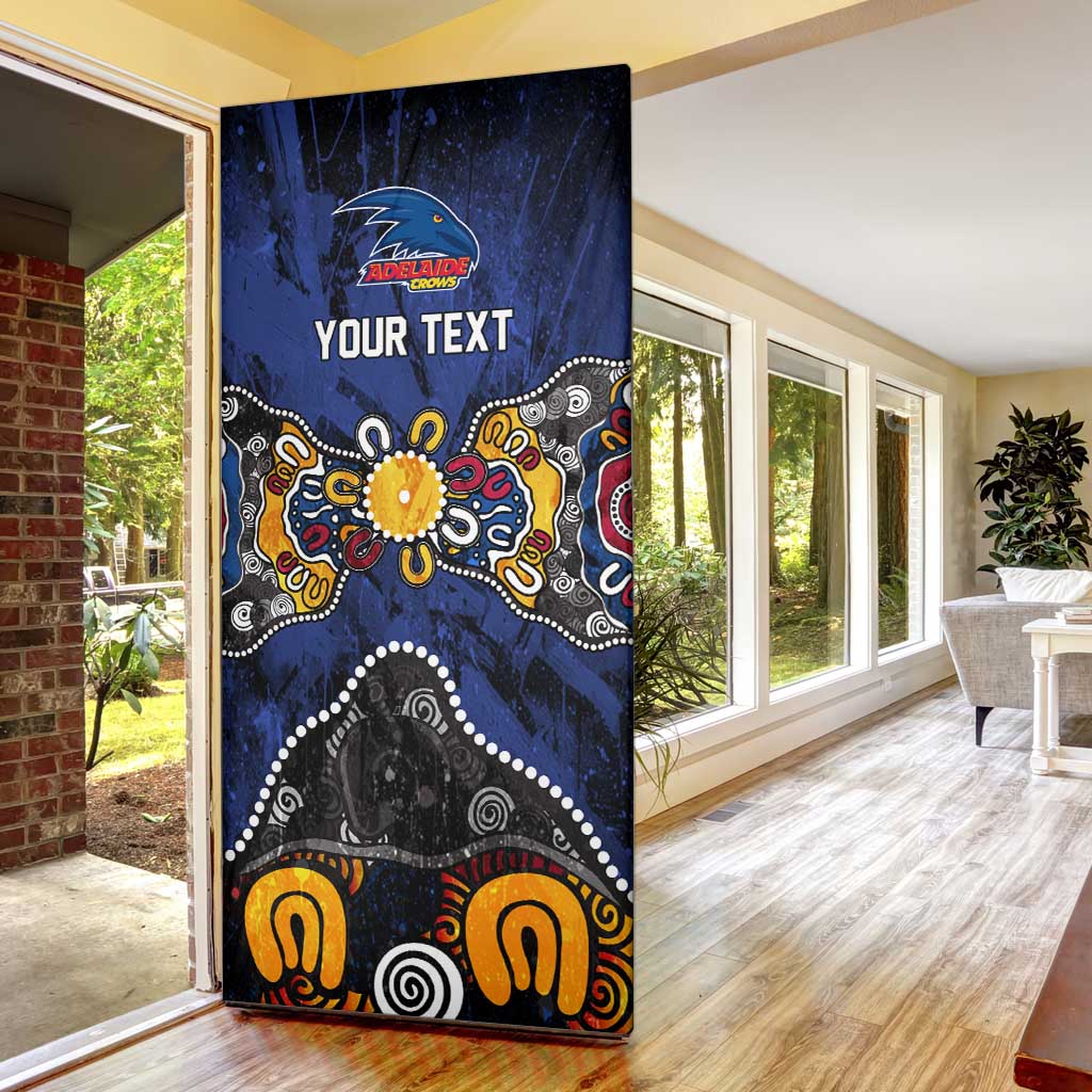 Personalized Adelaide Crows Door Cover Aboriginal Dot Painting Graffiti Style