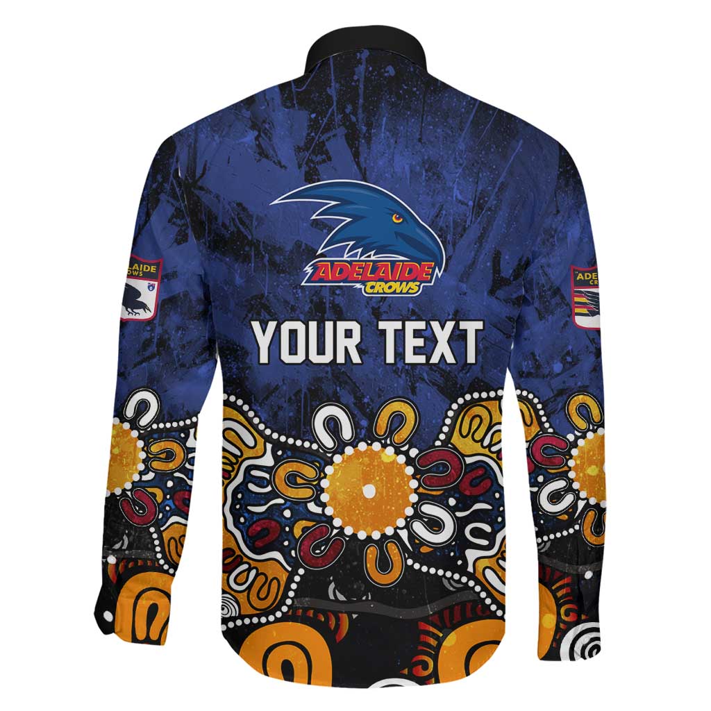 Personalized Adelaide Crows Family Matching Summer Maxi Dress and Hawaiian Shirt Aboriginal Dot Painting Graffiti Style