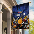 Personalized Adelaide Crows Garden Flag Aboriginal Dot Painting Graffiti Style