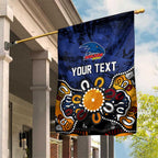 Personalized Adelaide Crows Garden Flag Aboriginal Dot Painting Graffiti Style