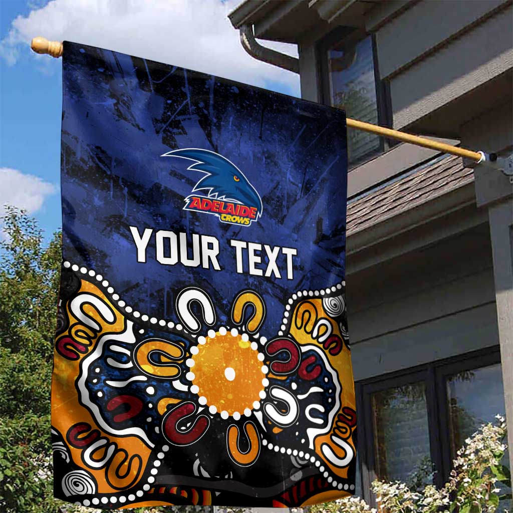Personalized Adelaide Crows Garden Flag Aboriginal Dot Painting Graffiti Style