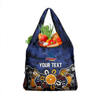 Personalized Adelaide Crows Grocery Bag Aboriginal Dot Painting Graffiti Style