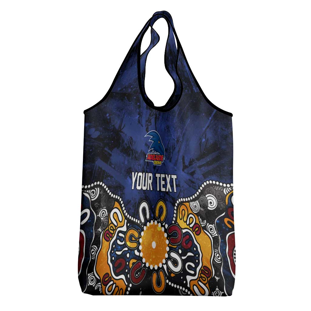 Personalized Adelaide Crows Grocery Bag Aboriginal Dot Painting Graffiti Style