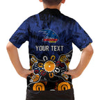 Personalized Adelaide Crows Hawaiian Shirt Aboriginal Dot Painting Graffiti Style