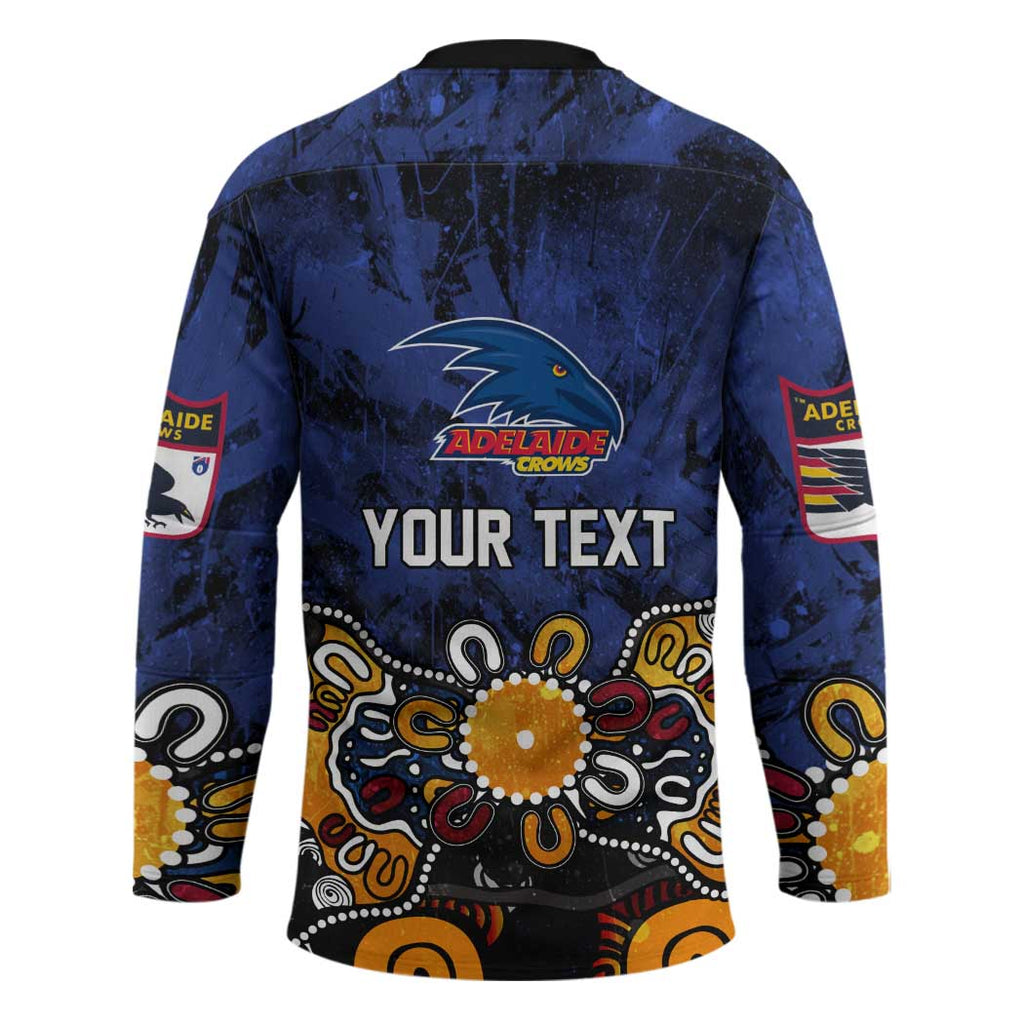 Personalized Adelaide Crows Hockey Jersey Aboriginal Dot Painting Graffiti Style