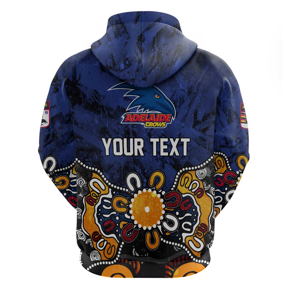 Personalized Adelaide Crows Hoodie Aboriginal Dot Painting Graffiti Style