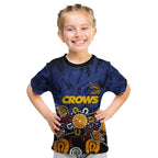 Personalized Adelaide Crows Kid T Shirt Aboriginal Dot Painting Graffiti Style