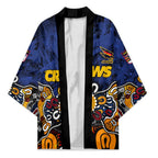 Personalized Adelaide Crows Kimono Aboriginal Dot Painting Graffiti Style