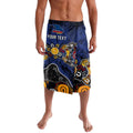 Personalized Adelaide Crows Lavalava Aboriginal Dot Painting Graffiti Style