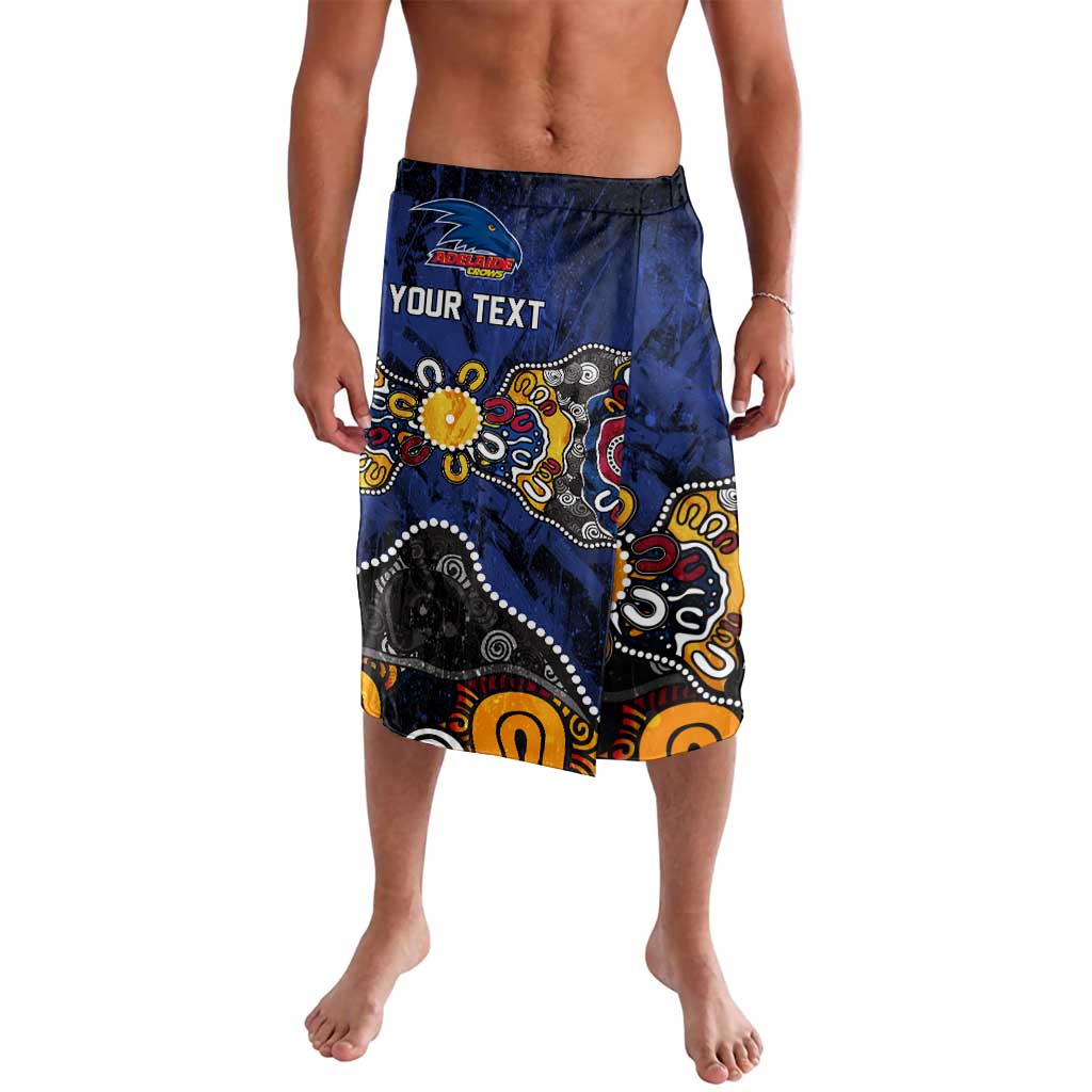 Personalized Adelaide Crows Lavalava Aboriginal Dot Painting Graffiti Style