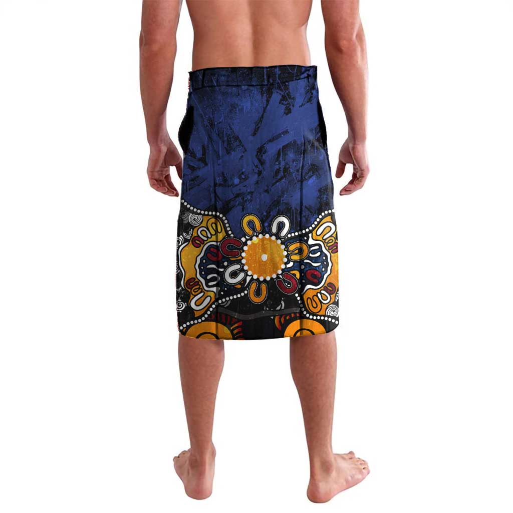Personalized Adelaide Crows Lavalava Aboriginal Dot Painting Graffiti Style