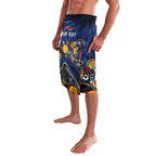 Personalized Adelaide Crows Lavalava Aboriginal Dot Painting Graffiti Style