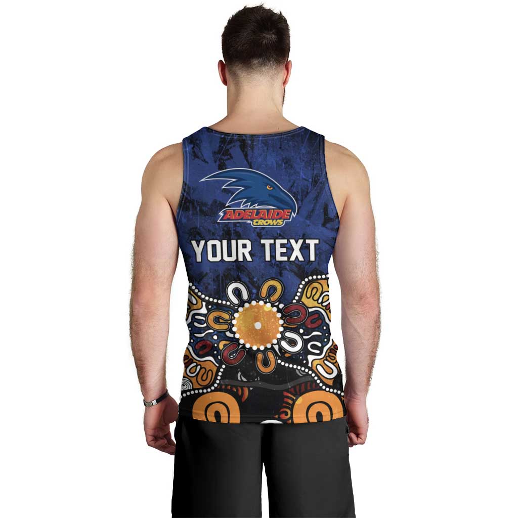 Personalized Adelaide Crows Men Tank Top Aboriginal Dot Painting Graffiti Style
