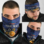 Personalized Adelaide Crows Neck Gaiter Aboriginal Dot Painting Graffiti Style