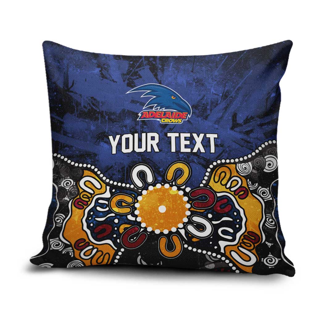 Personalized Adelaide Crows Pillow Cover Aboriginal Dot Painting Graffiti Style