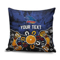 Personalized Adelaide Crows Pillow Cover Aboriginal Dot Painting Graffiti Style